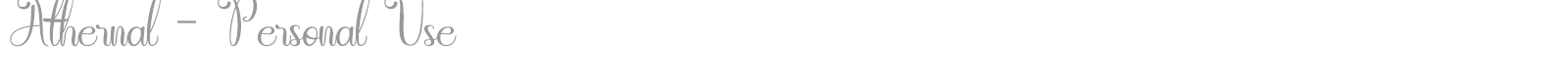 Athernal font preview